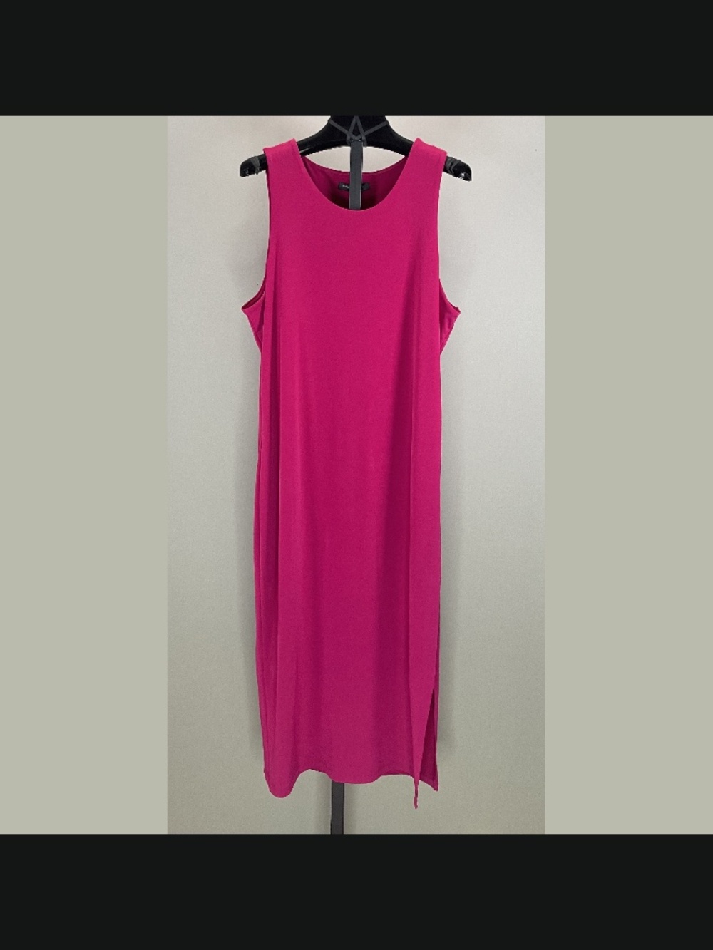 NEW Banana Republic Dress Womens Large bright pink purple sheath midi preppy